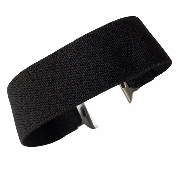 Black Elastic SOLO Loop Band Apple Watch 44/45mm NEW - Picture 3 of 7